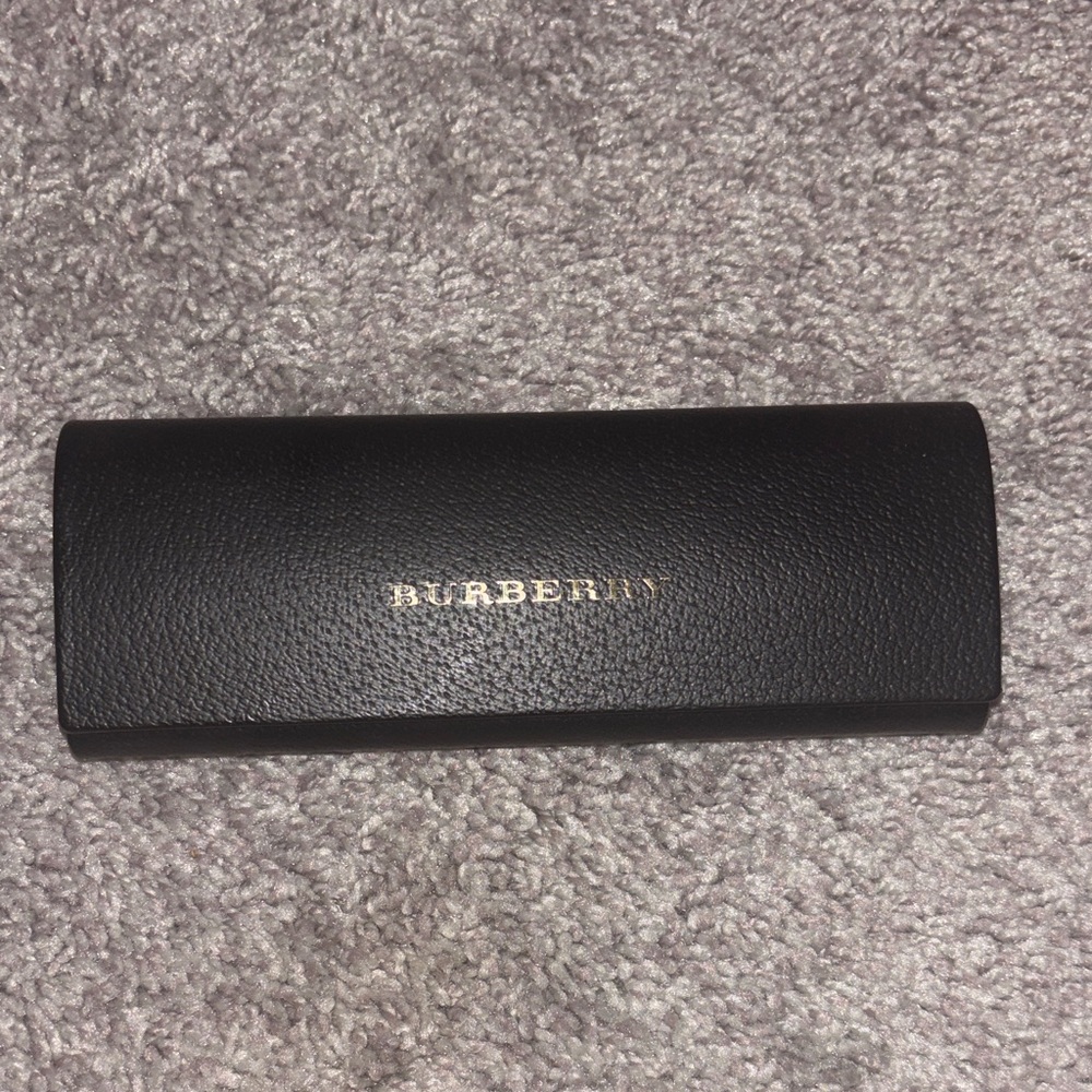Burberry Black Leather Eyeglass Holder
